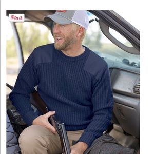 LL Bean Commando sweater. Inspired by sweaters worn by British soldiers in WWII